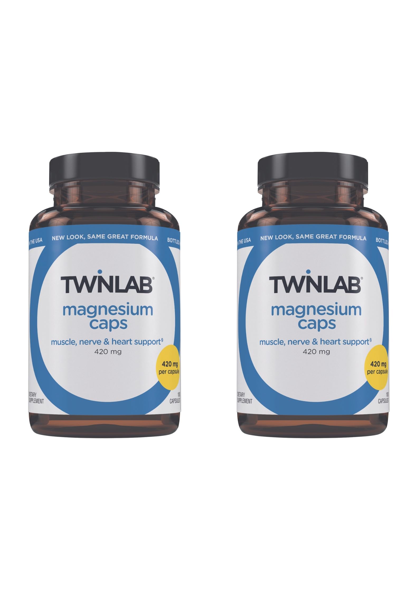 Twinlab frontal del envase mostrando el producto y la dosis 420 mg