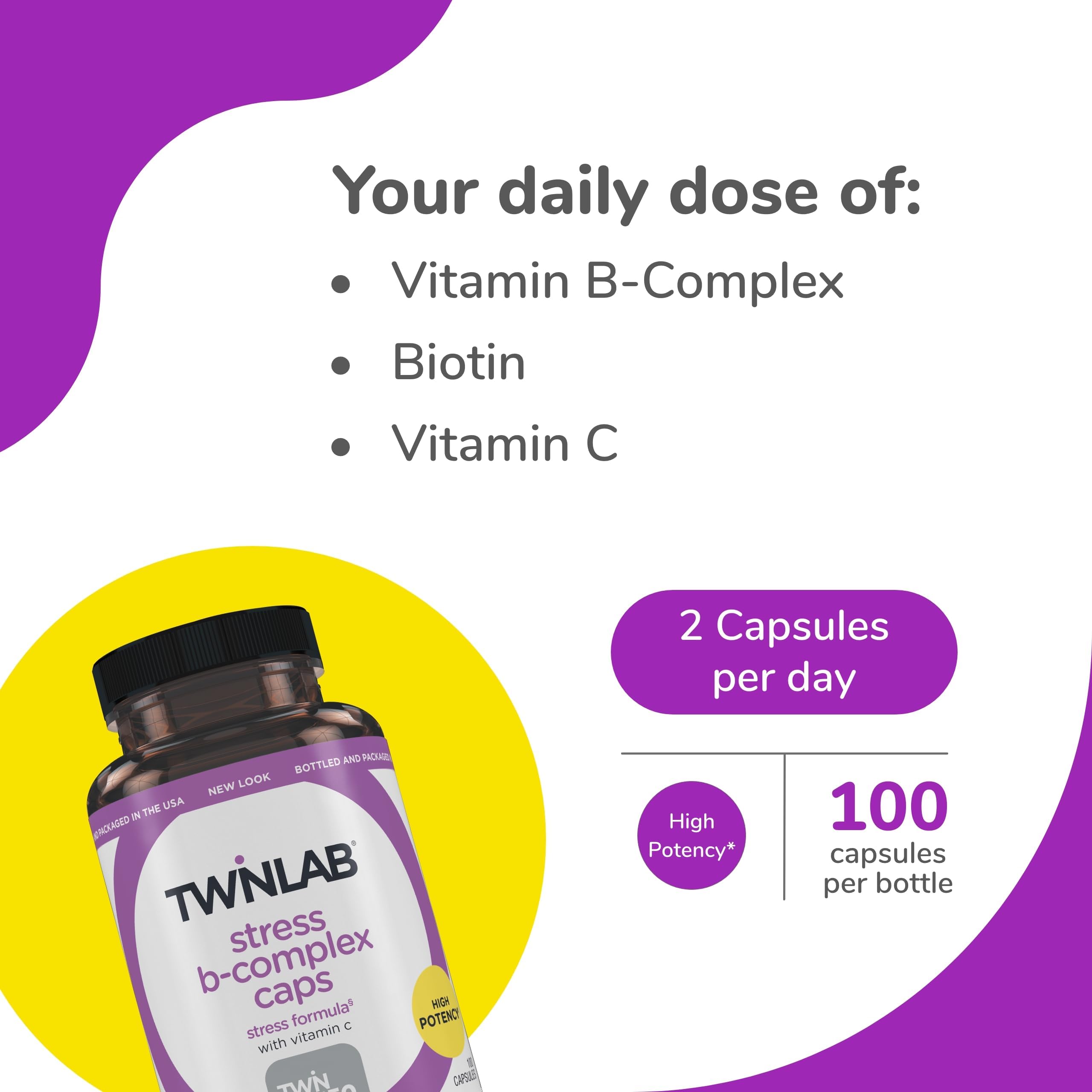 Twinlab persona tomando cápsula con comida para apoyo energético diario