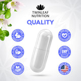 TWINLEAF NUTRITION comparación tamaño para visualizar la dosis real