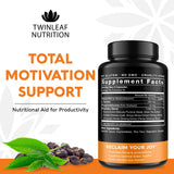 TWINLEAF NUTRITION detalle de cápsulas que resalta textura y pureza