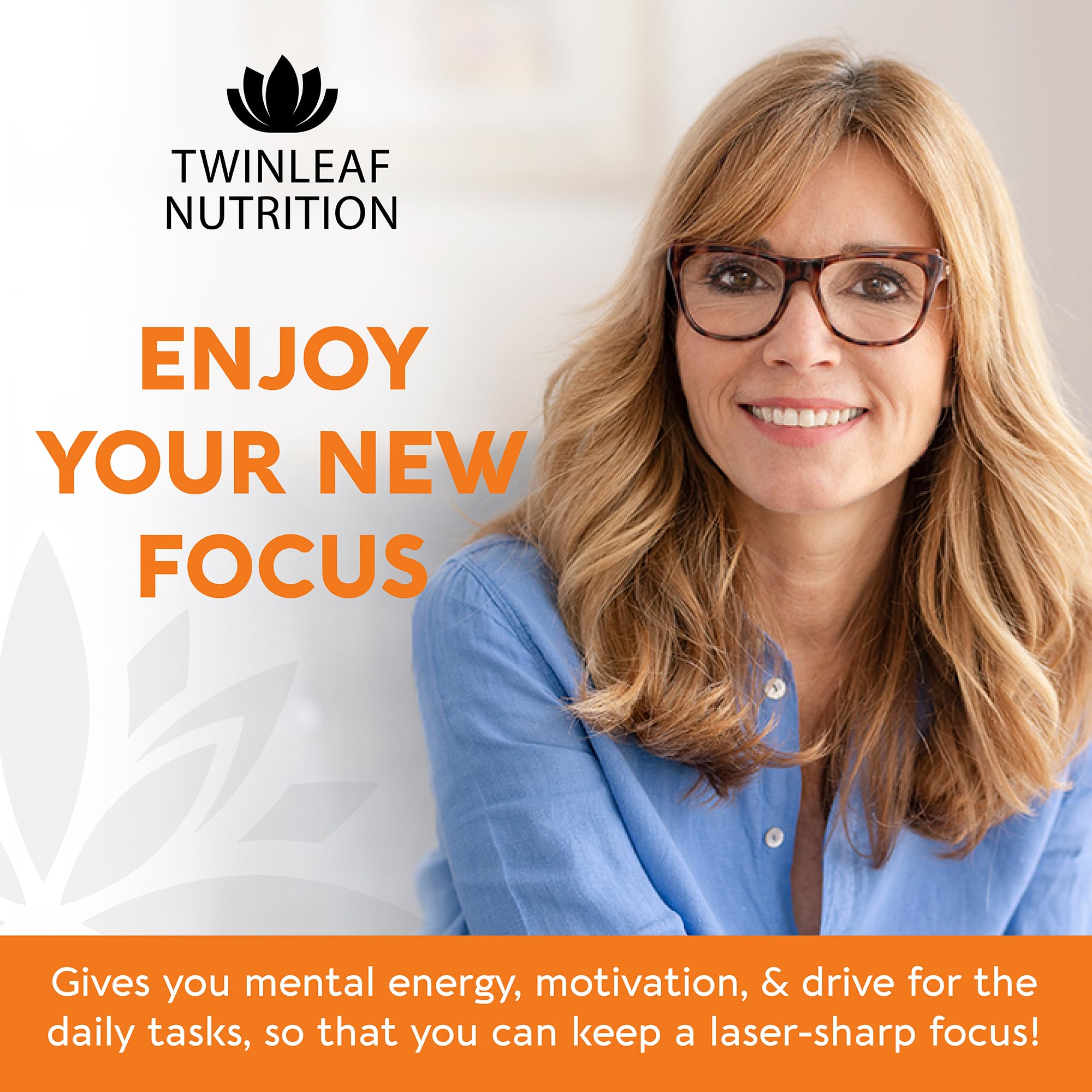 TWINLEAF NUTRITION mano con cápsulas escala clara para la dosis