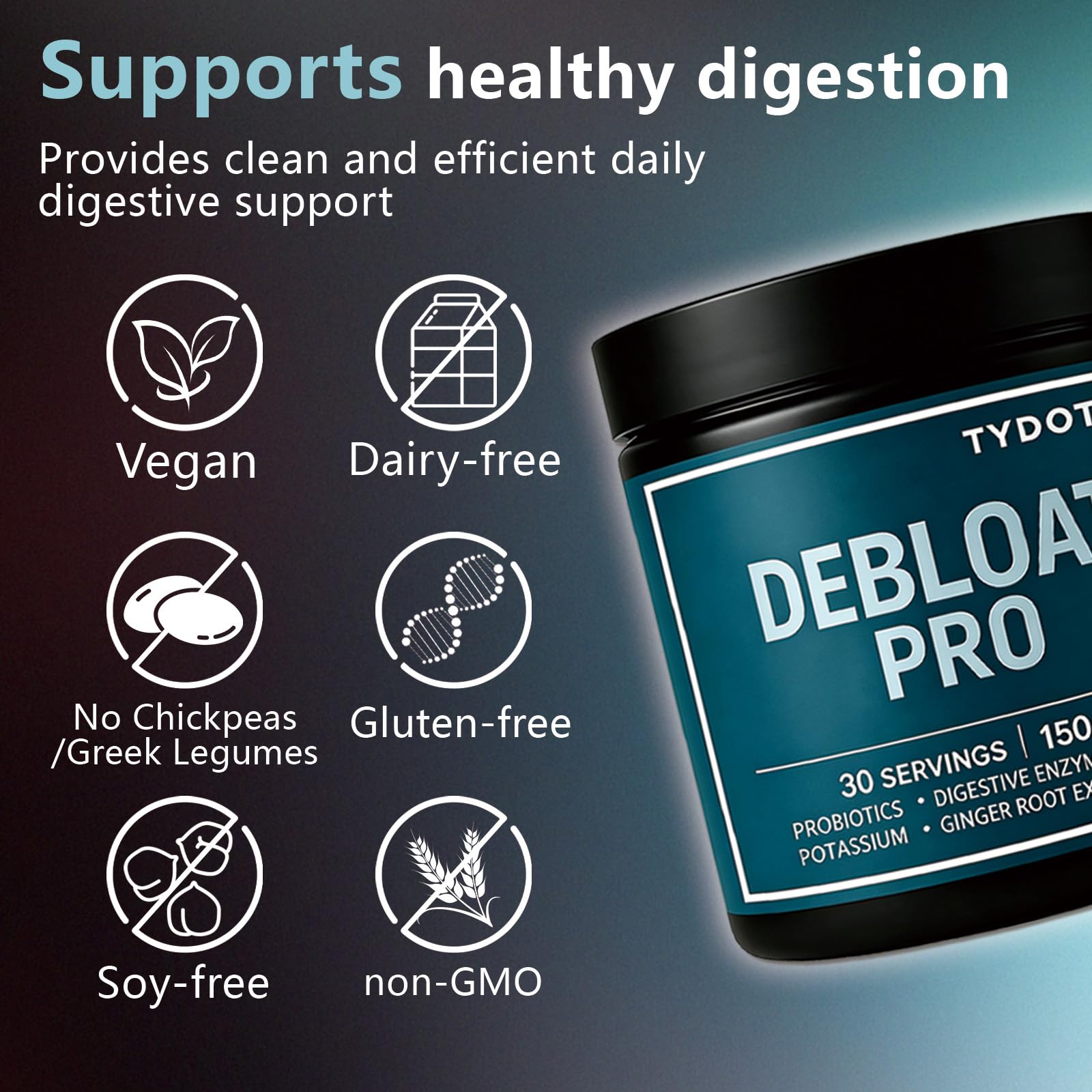 TYDOTT Debloat Pro junto a objetos, comparación de tamaño para transporte cómodo