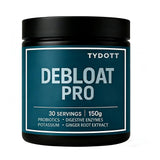 TYDOTT Debloat Pro envase frontal claro, presenta beneficios de bienestar digestivo