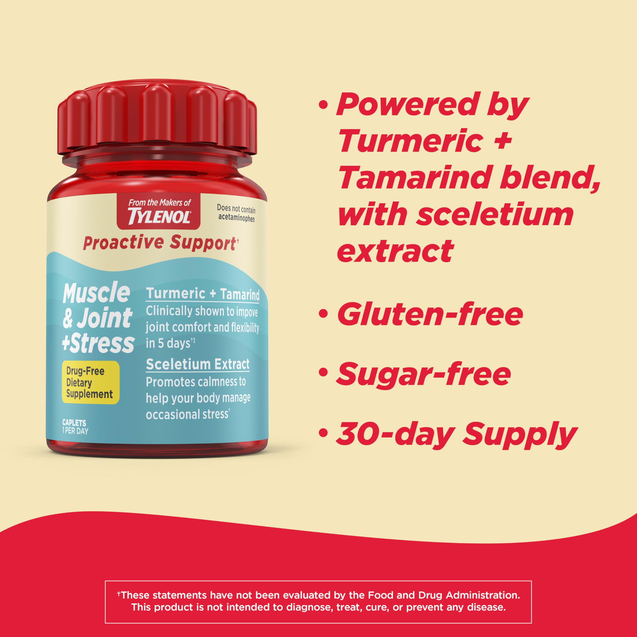 Tylenol etiqueta detalle con ingredientes clave y claridad de uso
