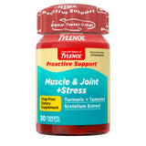 Tylenol frasco delante mostrando diseño y beneficio comodidad articular