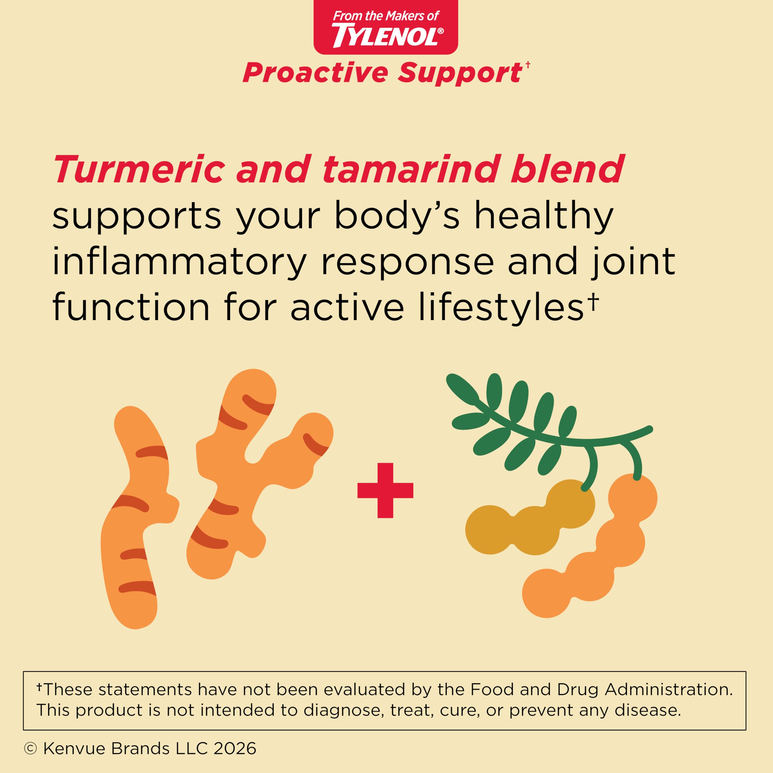 Tylenol ingredientes cúrcuma y tamarindo representando la mezcla TamaFlex