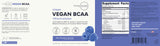 Type Zero etiqueta de ingredientes destacando BCAA veganos y electrolitos