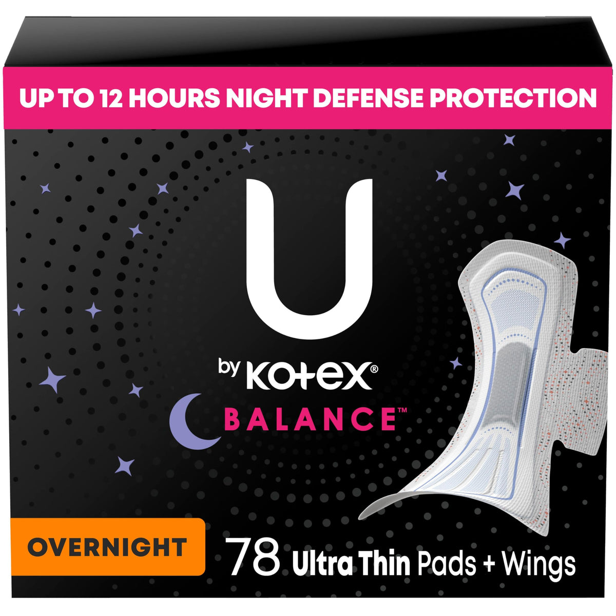 U by Kotex empaque frontal mostrando paquete y cantidad para fácil identificación