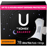 U by Kotex empaque frontal mostrando paquete y cantidad para fácil identificación