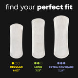 U by Kotex textura de la cubierta suave y transpirable que protege la piel