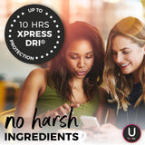 U by Kotex textura de la superficie suave para piel sensible