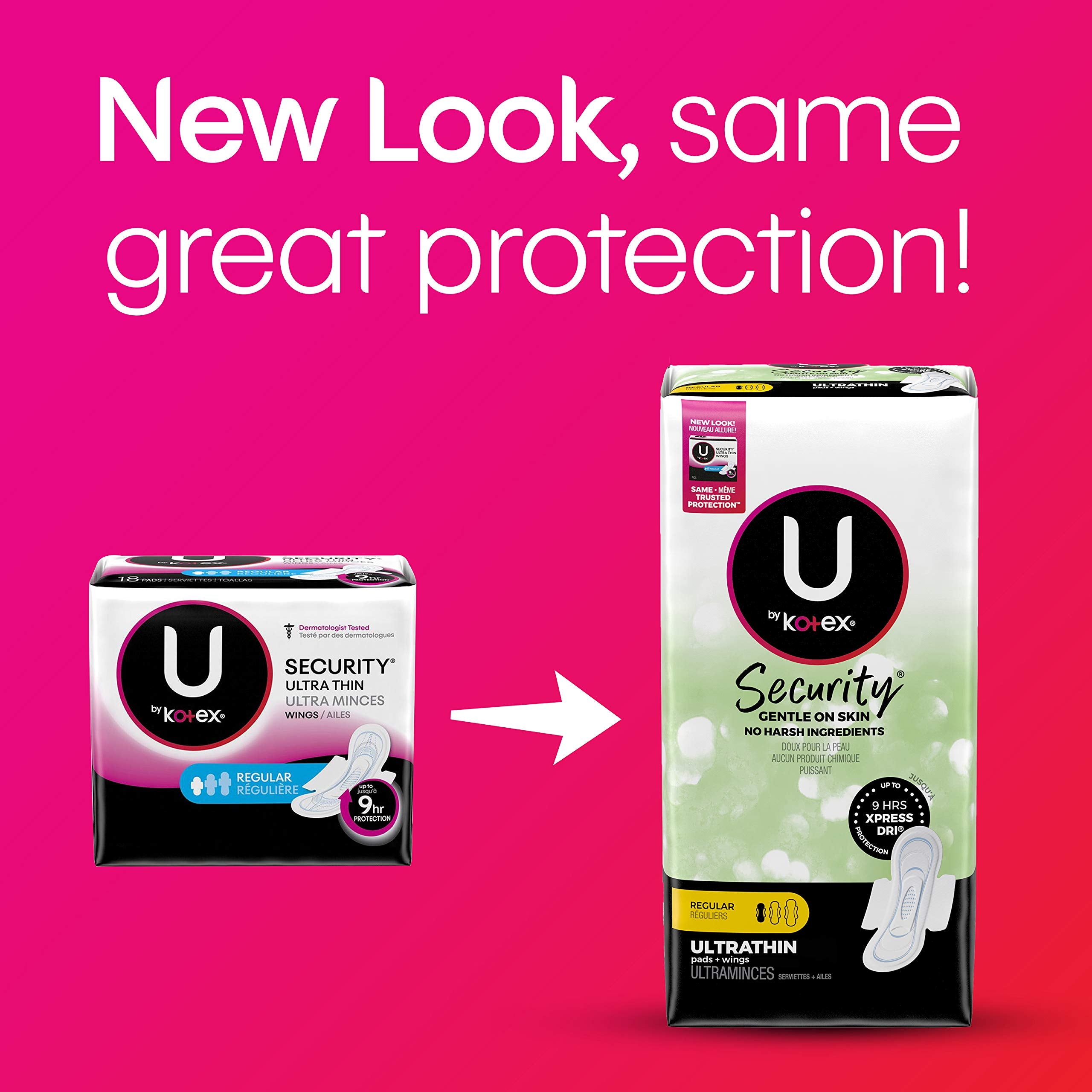 U by Kotex detalle de textura que evidencia suavidad y absorción