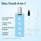 U+FITJOURNEY ingredientes clave (clorofila, perejil, menta) dispuestos para identificar origen orgánico