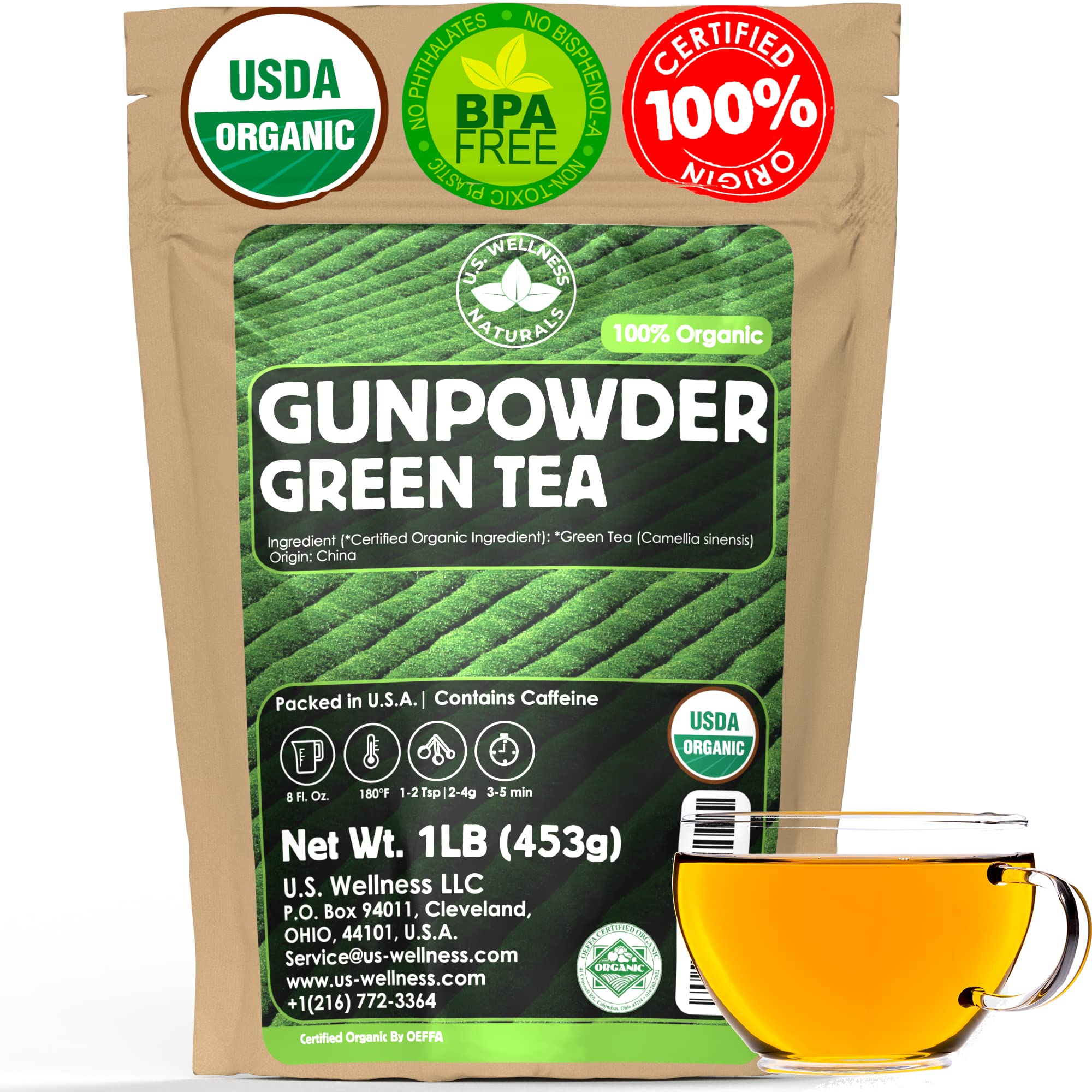 U.S. Wellness Naturals empaque frontal que mantiene frescura