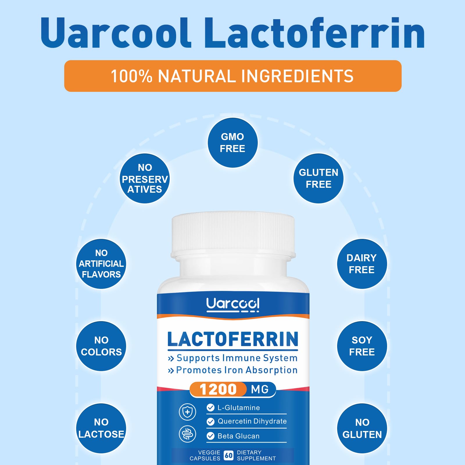 Uarcool ingredientes activos juntos destacando fórmula completa y sin aditivos