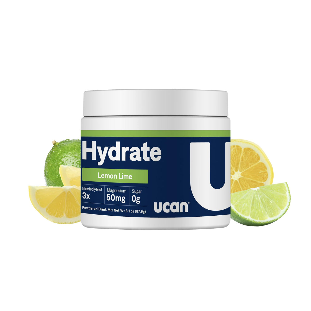 UCAN frente del empaque mostrando sabor limón-lima y beneficios