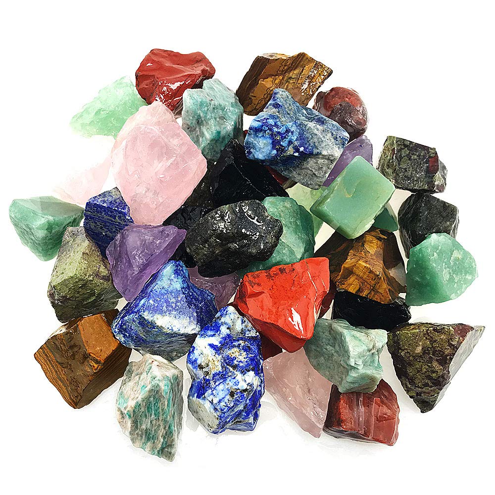 UFEEL frente del paquete de piedras brutas mostrando variedad y cantidad