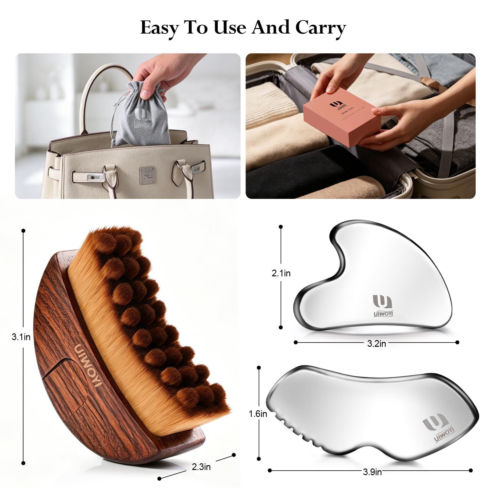 UIWOYI kit en ambiente de baño indicando integración en rutina