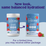Ultima Replenisher bebida servida en vaso, hidratación refrescante