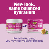 Detalle de etiqueta nutricional Ultima Replenisher que resalta electrolitos completos