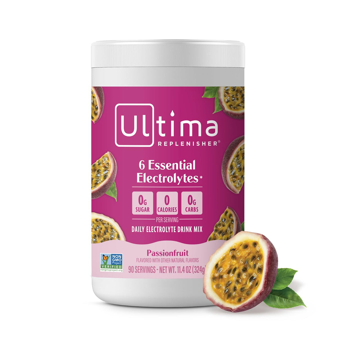 Ultima Replenisher vista frontal de la lata, presentación conveniente