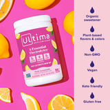 Ultima Replenisher vaso servido refrescante sin azúcar para disfrutar