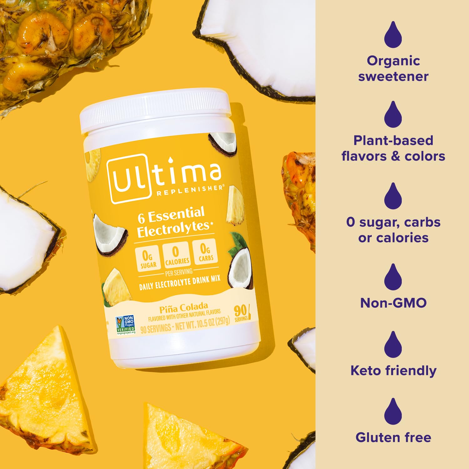 Ultima Replenisher lata junto a mano para mostrar tamaño práctico