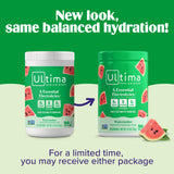 Ultima Replenisher vaso preparado con hielo para hidratación refrescante inmediata