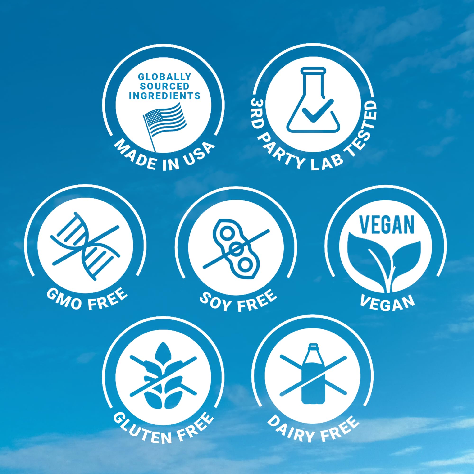 Ultimate etiqueta con lista de ingredientes y garantía de transparencia