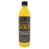 Ultimate Gold frente del envase mostrando 20oz y sabor piña, beneficio conveniencia