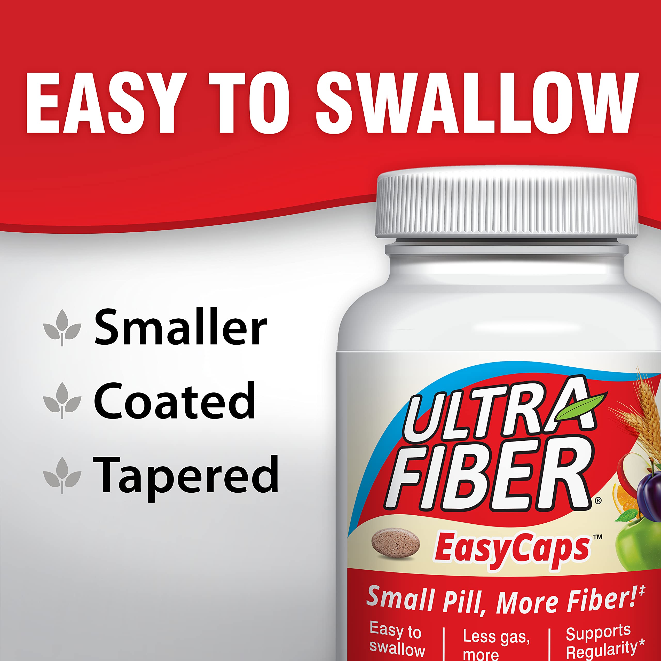 Ultra-Fiber capleta recubierta en detalle, fácil de tragar y cómoda