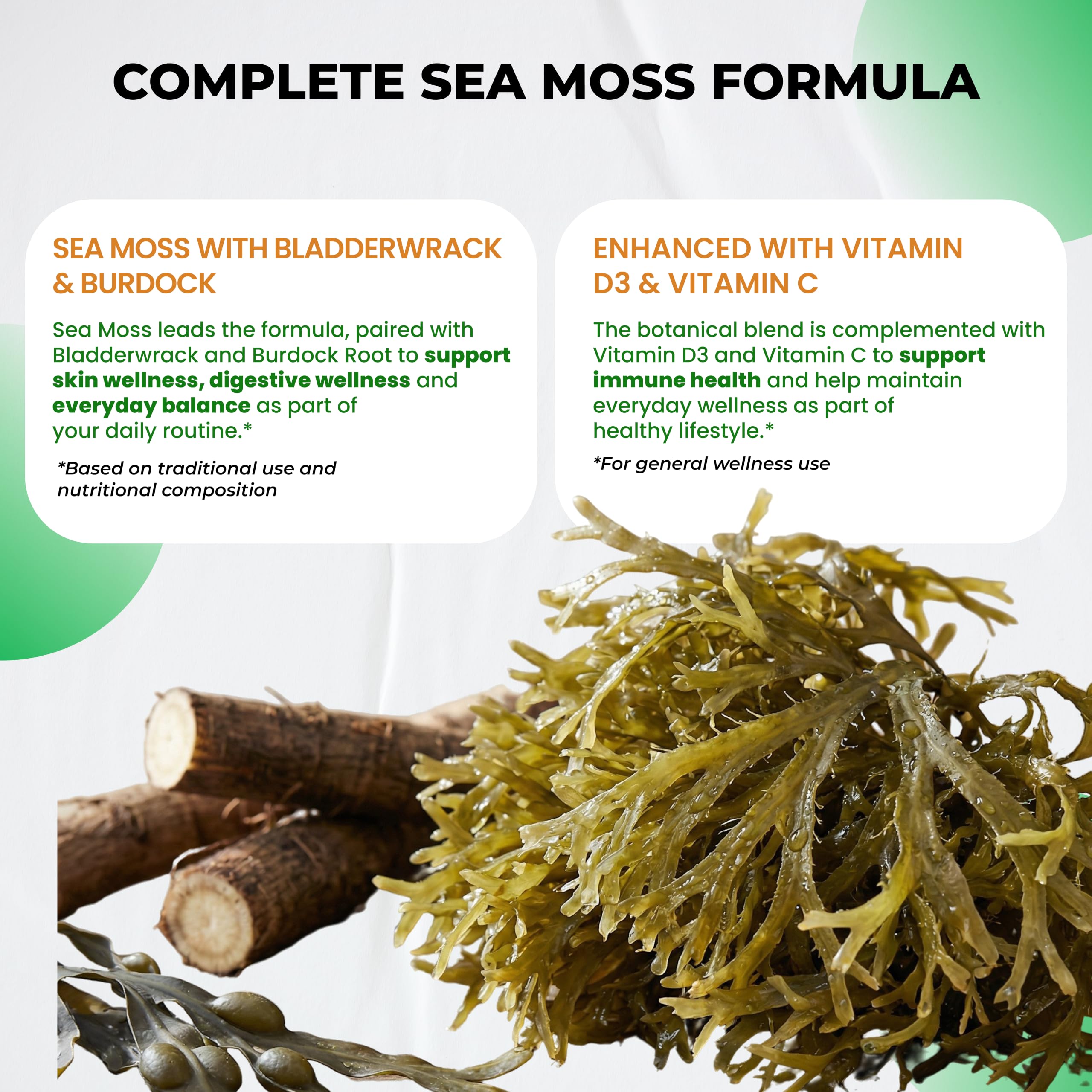 Ultra Herbs cápsulas en la mano para comparar tamaño y dosificación práctica