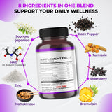 ULTRA HERBS detalle de etiqueta con lista de ingredientes y dosificación