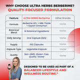 ULTRA HERBS tapa cerrada mostrando envase seguro y conservación