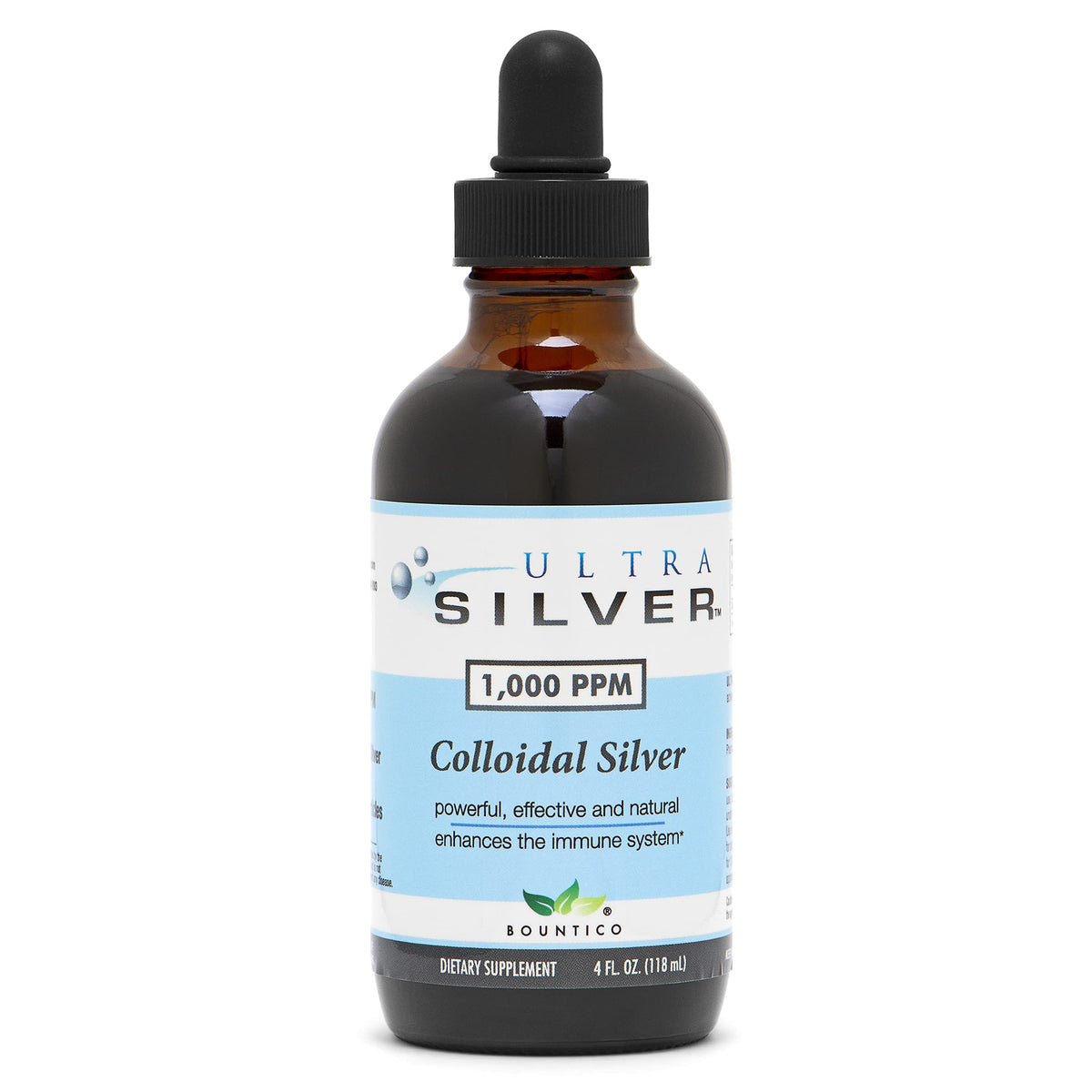 Ultra Silver frasco delantero mostrando envase y marca, beneficio: presentación profesional
