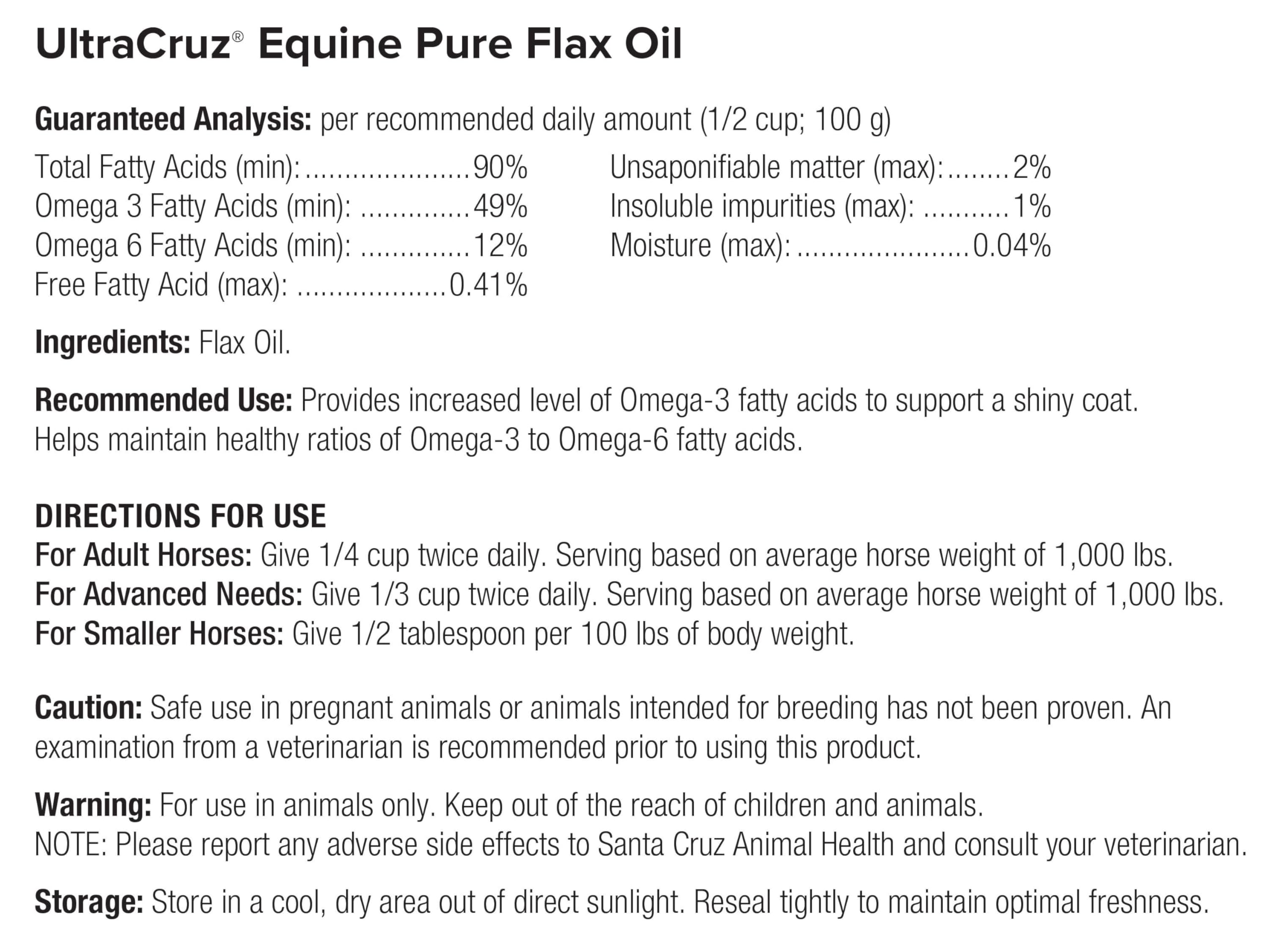 UltraCruz galón al lado de riendas para comparar tamaño y dosificación práctica