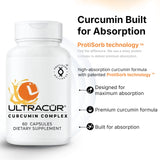 UltraCur etiqueta en primer plano con datos de absorción y dosis