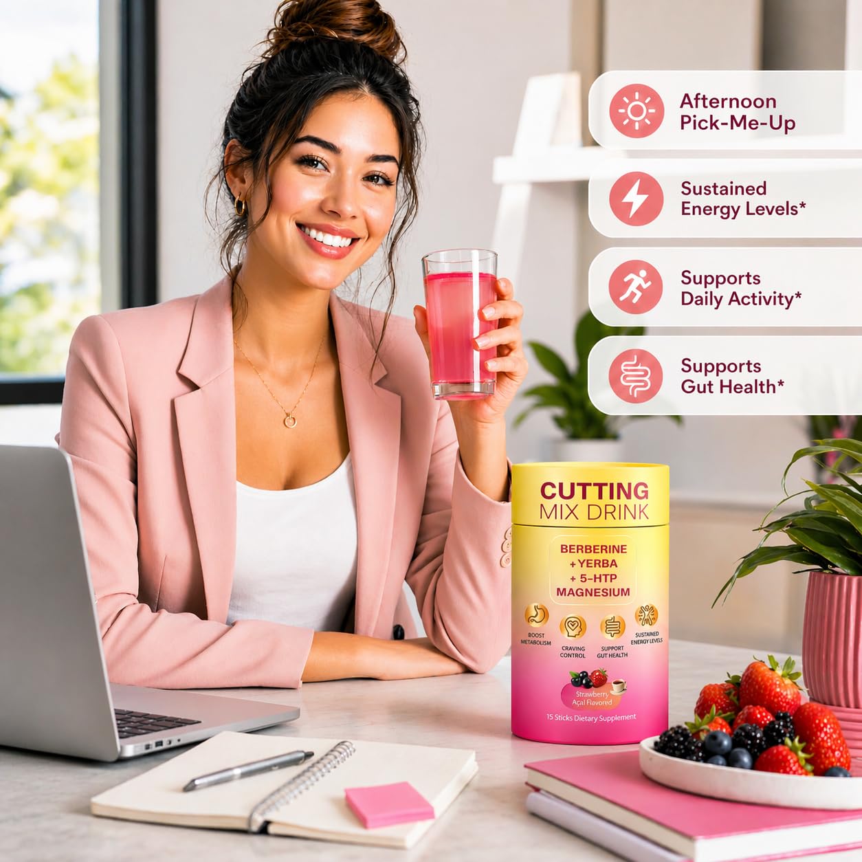 Umizze persona bebiendo tras entrenar para energía sostenible