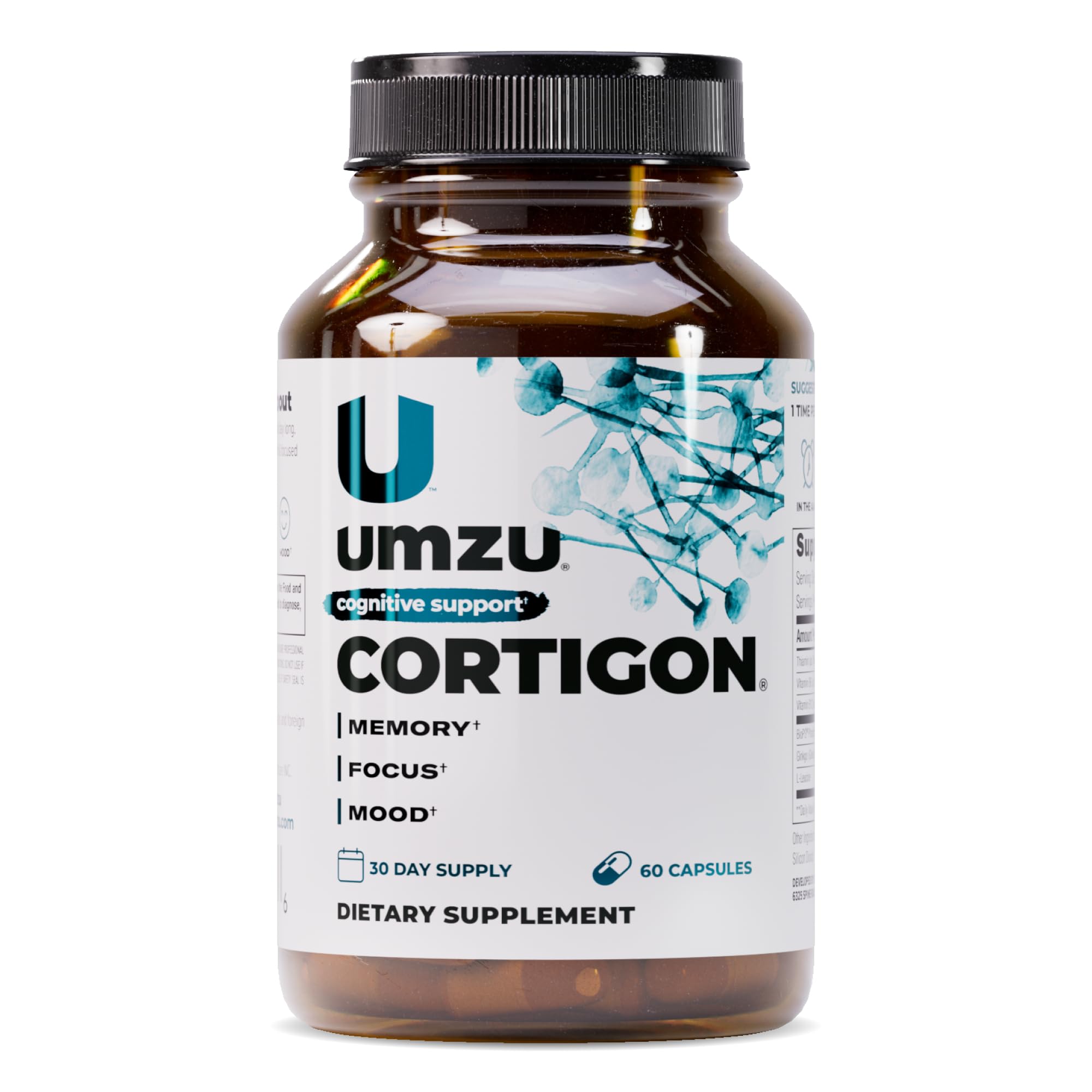 UMZU frontal del envase mostrando cápsulas y beneficio de calma