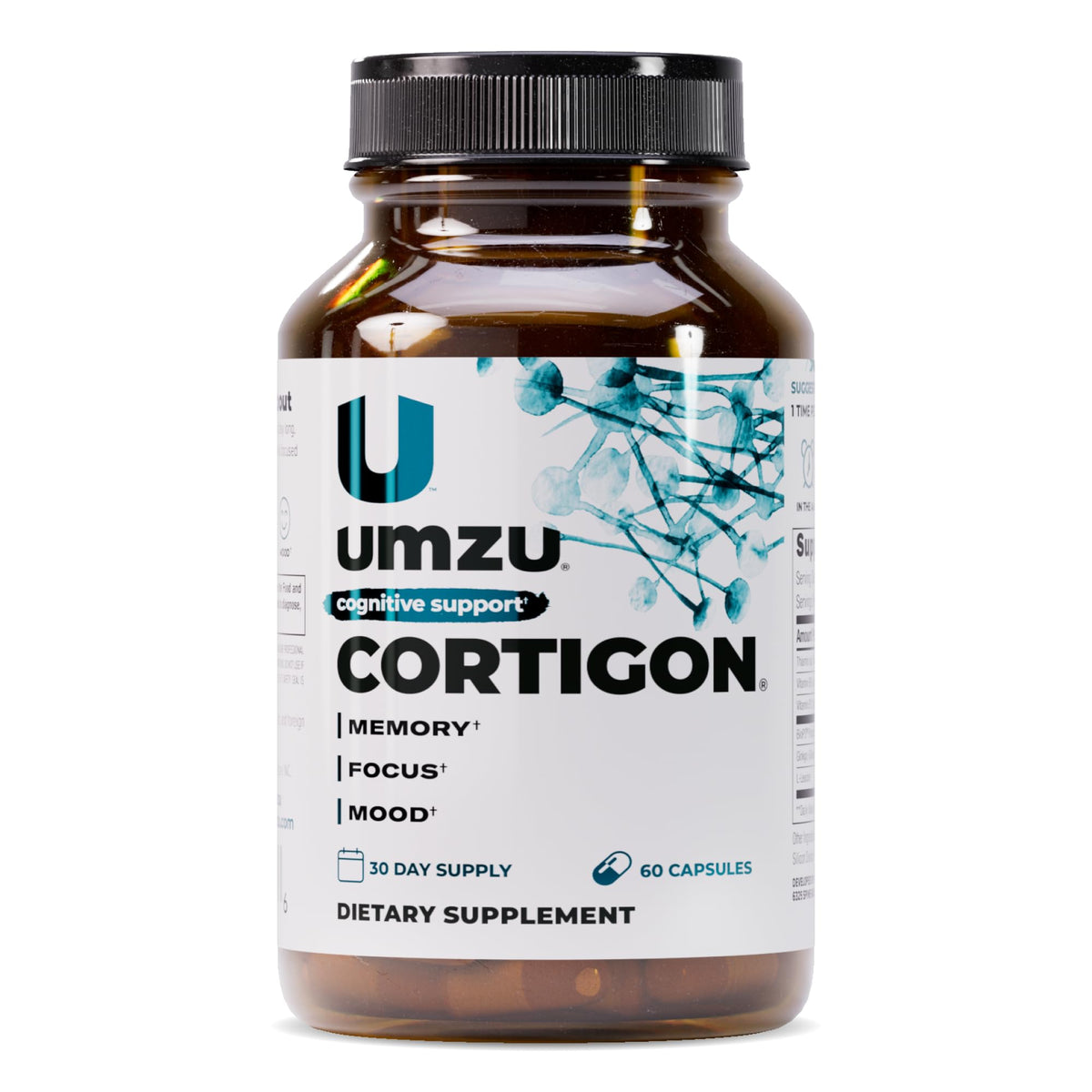 UMZU frontal del envase mostrando cápsulas y beneficio de calma