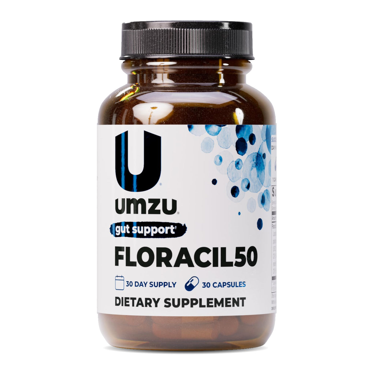 UMZU Floracil50 frente del empaque mostrando diseño y ventaja digestiva