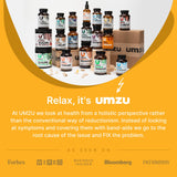 UMZU persona en escritorio usando el suplemento para productividad laboral