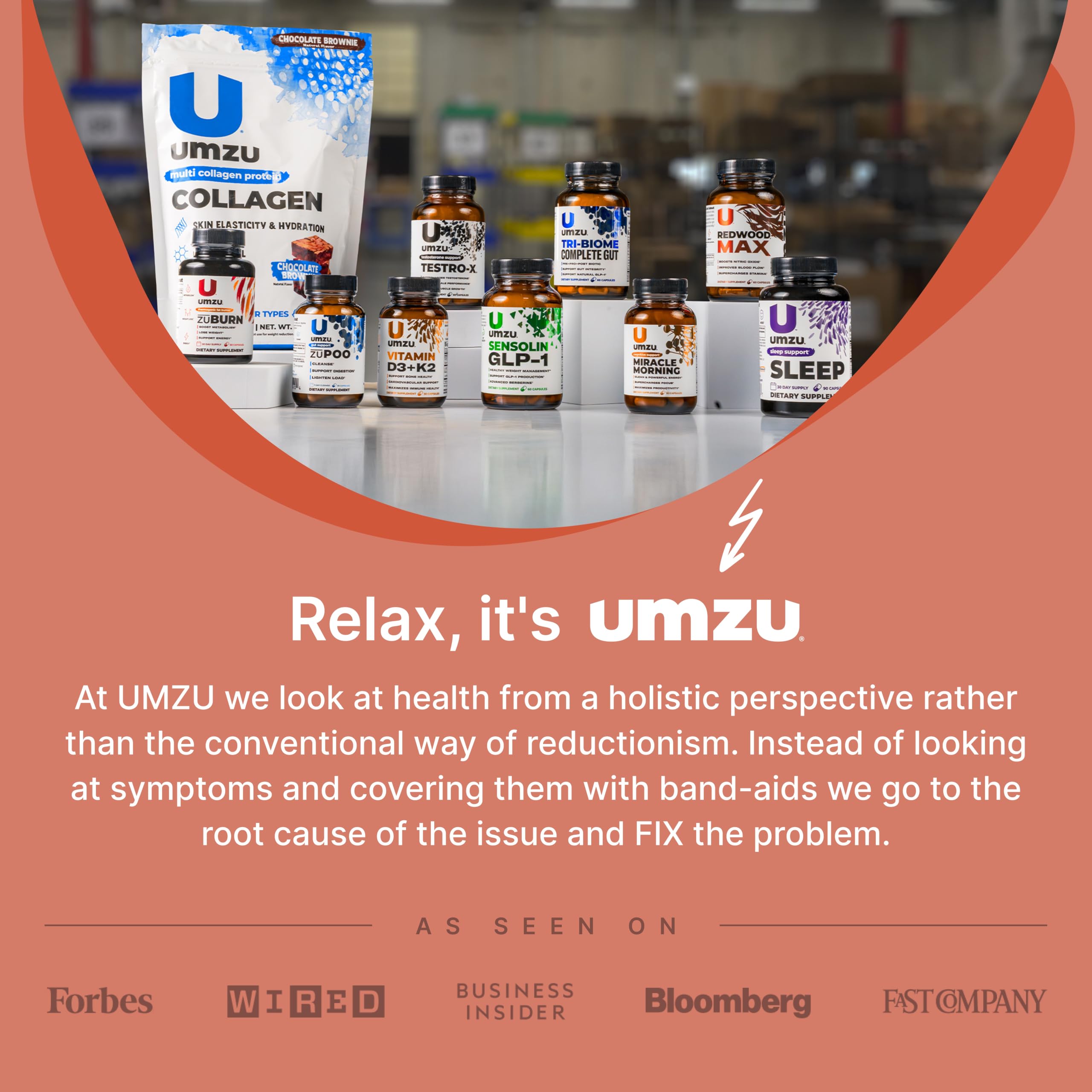 UMZU frasco junto a cítricos que refuerzan el apoyo antioxidante