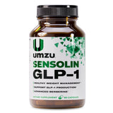 UMZU frasco frontal mostrando diseño y suplemento para equilibrio metabólico