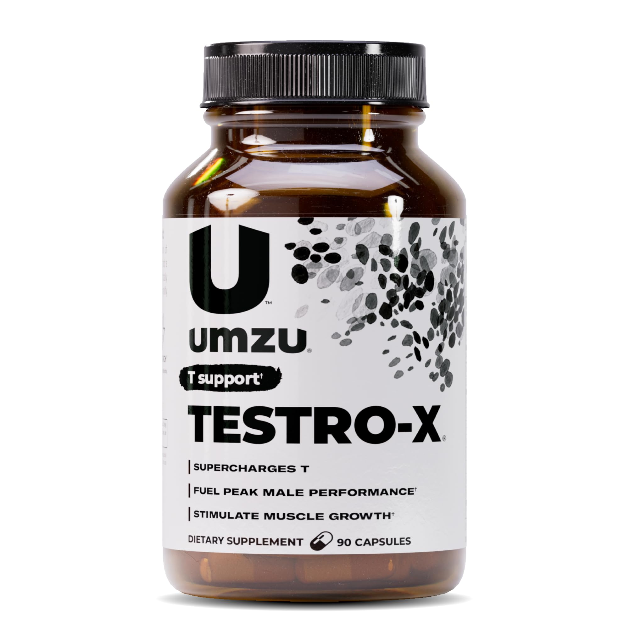 UMZU frasco frontal mostrando diseño y conteo, claro beneficio informativo