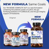 UMZU etiqueta con ingredientes clave resaltando prebiótico y postbiótico