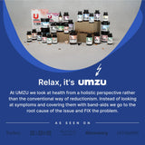 UMZU estilo de vida relajado indicando soporte para bienestar intestinal