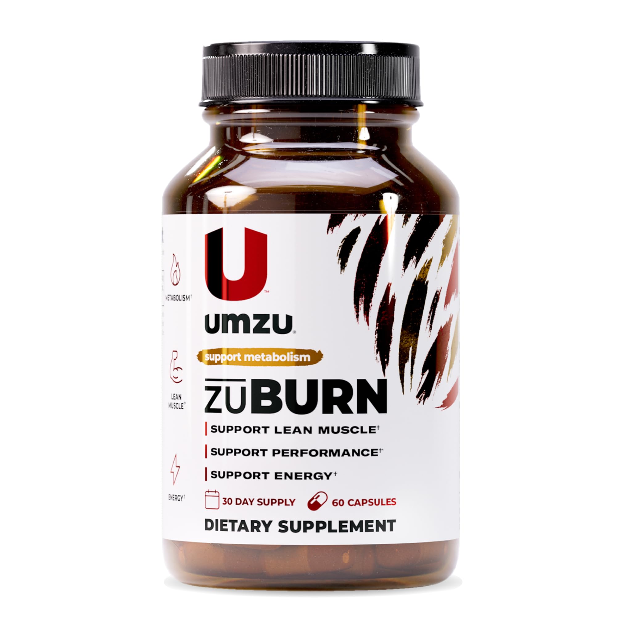 UMZU envase frontal mostrando fórmula, beneficio energía constante
