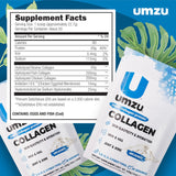 UMZU zuCollagen cucharada medidora con 20 g de proteína por porción