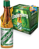 Underberg pack frontal con 12 botellas, presentación clásica y práctica